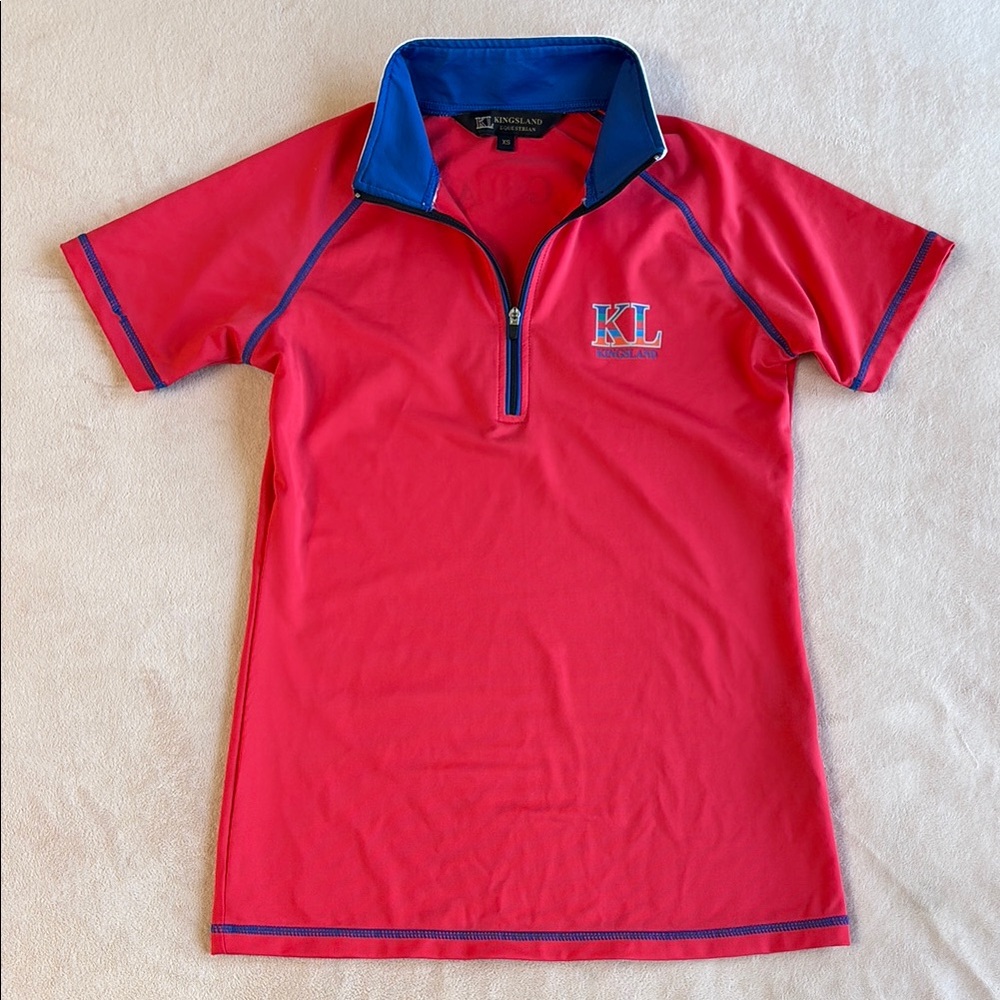 Kingsland Equestrian Show Shirt Coral Size XS